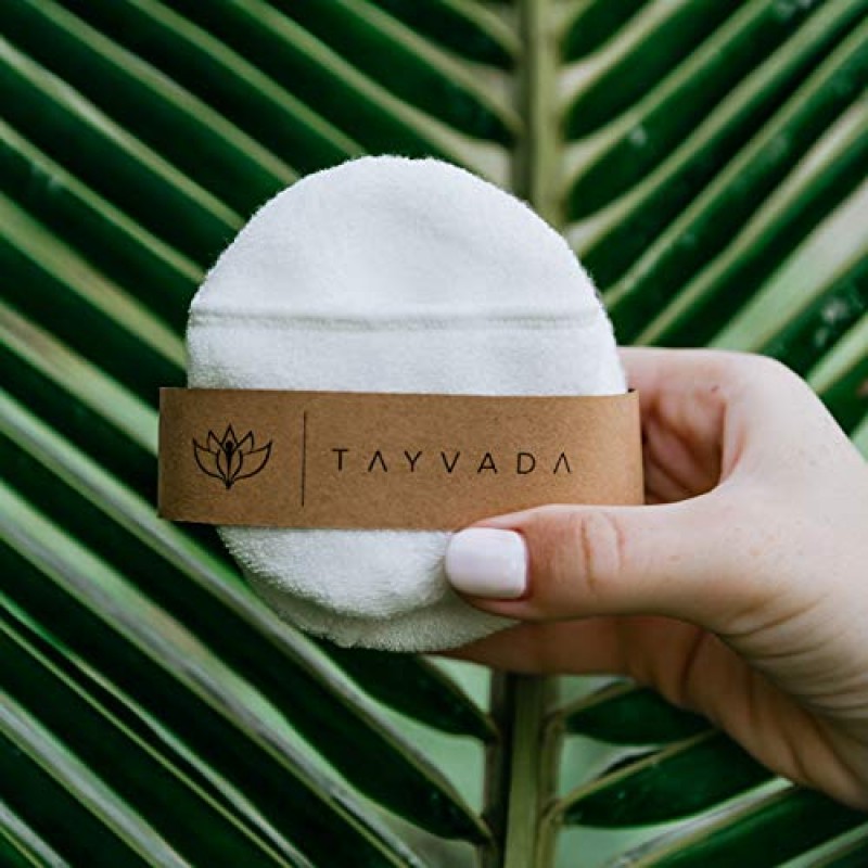 럭셔리 대나무 재사용 가능한 메이크업 리무버 패드, 미국 브랜드(14팩), 포켓이 있는 4겹 페이스 패드 - 재사용 가능한 대나무 페이스 패드 - 친환경 메이크업 리무버 패드 - 메쉬 워싱 백 포함(흰색)