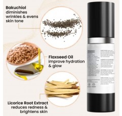 FIÈRA 바쿠치올 퍼밍 아이 크림 - 성숙한 피부를 위한 레티놀 대체제 - 항산화제 함유로 주름, 노화 방지, 과다 색소 침착 및 잡티 제거제 - 15 ML / 0.5 FL. 온스.