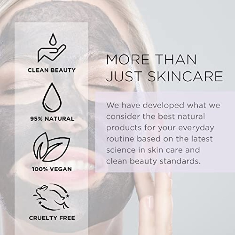 AZURE Charcoal & Pearl 럭셔리 안티 에이징 필 오프 페이스 마스크 - 보습 및 정화 - 블랙헤드, 먼지 및 오일 제거 - 히알루론산 및 콜라겐 함유 - 한국산 스킨 케어 - 150mL / 5.07 fl.oz.