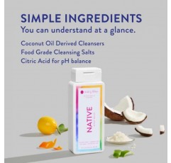 여성, 남성을 위한 네이티브 바디 워시 내추럴 | 황산염 무함유, 파라벤 무함유, 염료 무함유, 천연 유래 청정 성분 함유로 피부를 부드럽고 촉촉하게 만들어주는 홀치기염색 바닐라 컵케이크 18온스 - 2팩