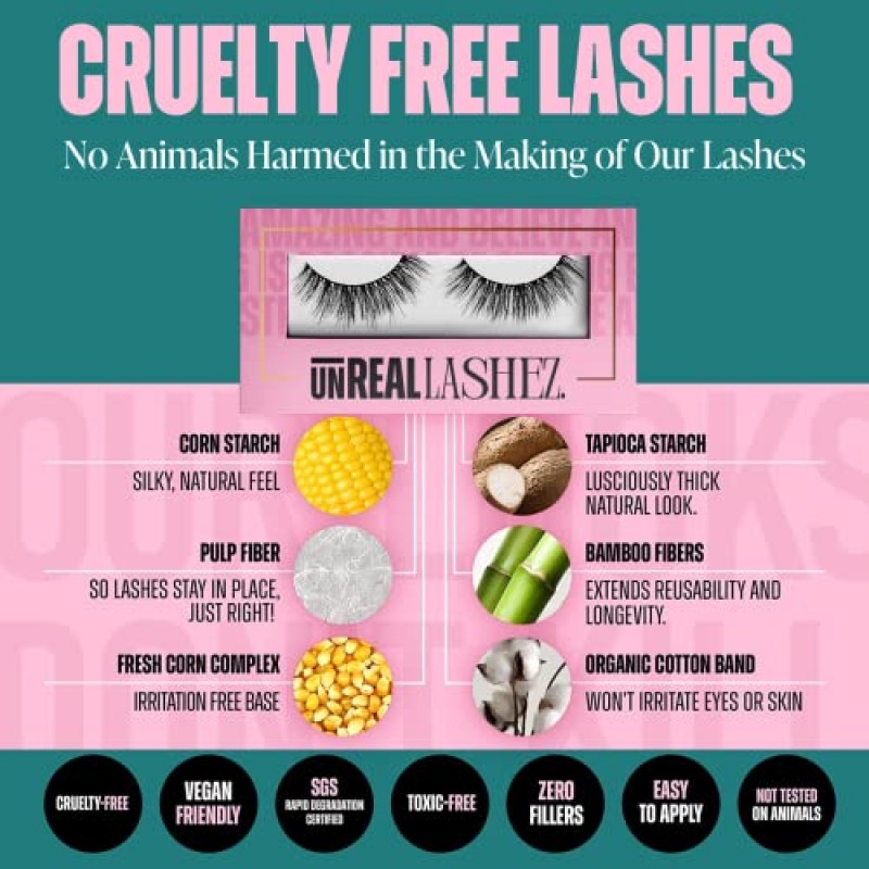 연장처럼 보이는 재사용 가능한 식물 섬유 속눈썹 - 인조 밍크 희미한 속눈썹 - 글램 럭셔리 두꺼운 가짜 속눈썹 - 자연 속눈썹을 감미로운 볼륨 속눈썹으로 바꿔보세요