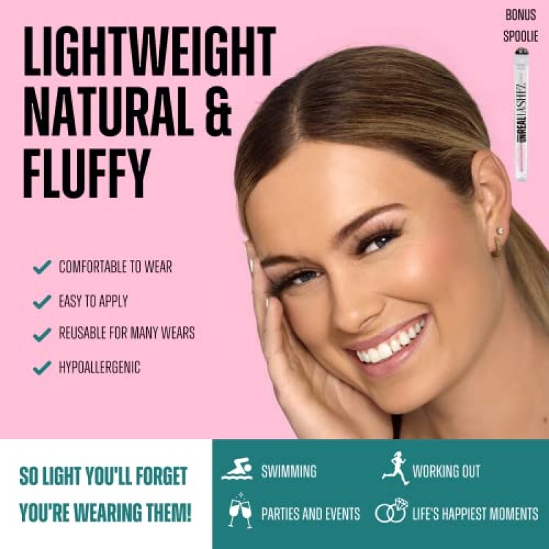 연장처럼 보이는 재사용 가능한 식물 섬유 속눈썹 - 인조 밍크 희미한 속눈썹 - 글램 럭셔리 두꺼운 가짜 속눈썹 - 자연 속눈썹을 감미로운 볼륨 속눈썹으로 바꿔보세요