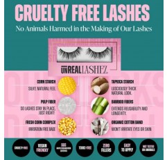 연장처럼 보이는 재사용 가능한 식물 섬유 속눈썹 - 인조 밍크 희미한 속눈썹 - 글램 럭셔리 두꺼운 가짜 속눈썹 - 자연 속눈썹을 감미로운 볼륨 속눈썹으로 바꿔보세요