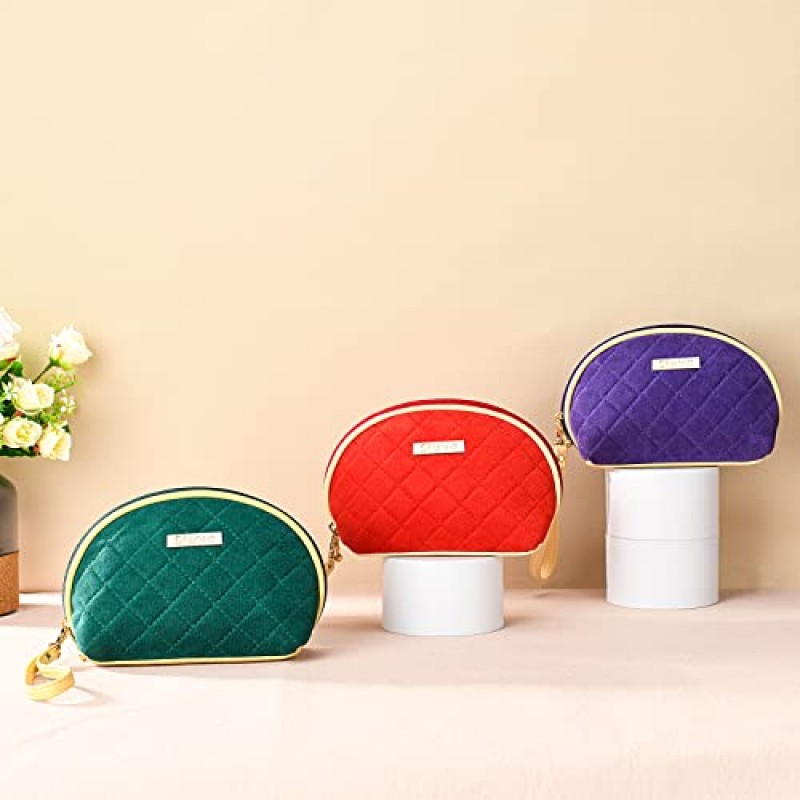 Sluxa 여행용 메이크업 정리함, 패션 그린 메이크업 가방, 여행용 화장품 가방, 패션 중형 지갑용 메이크업 가방.…