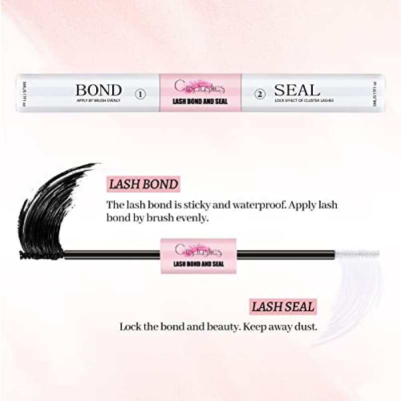 DIY 속눈썹 연장 키트, 168개 클러스터 속눈썹이 포함된 크리스래쉬 클러스터 속눈썹 키트 8-16mm 혼합, 초강력, 속눈썹 본드 및 씰, 클러스터 래쉬 어플리케이터, 재사용 가능한 속눈썹 클러스터 키트 가정용(KIT 03)