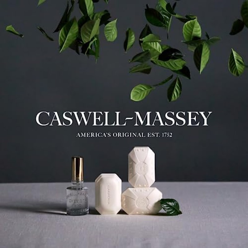 Caswell-Massey 2571 럭셔리 바 비누, 삼중 가공, 보습 및 향이 나는 남성 및 여성용 목욕 비누(얼굴, 몸, 손용), 5.8온스 목욕 바(비누 바 1개)