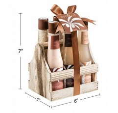 트로피컬 밀키 코코넛 목욕 및 바디 세트 여성용 스킨 케어 목욕: 코코넛 샤워 젤, 거품 목욕, 목욕 소금, 바디 버터, 바디 스크럽, 바디 로션 - 럭셔리 스파 세트