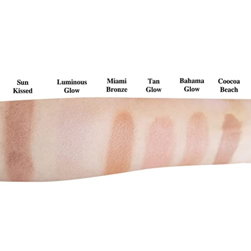 럭셔리 바이 소피아 프리미엄 프레스드 브론저 [6가지 색상] | 천연 및 유기농 피부 강화 성분 | 태양빛 키스를 받은 젊은 룩을 위한 저자극성 고발색 포뮬러(Sun Kissed)