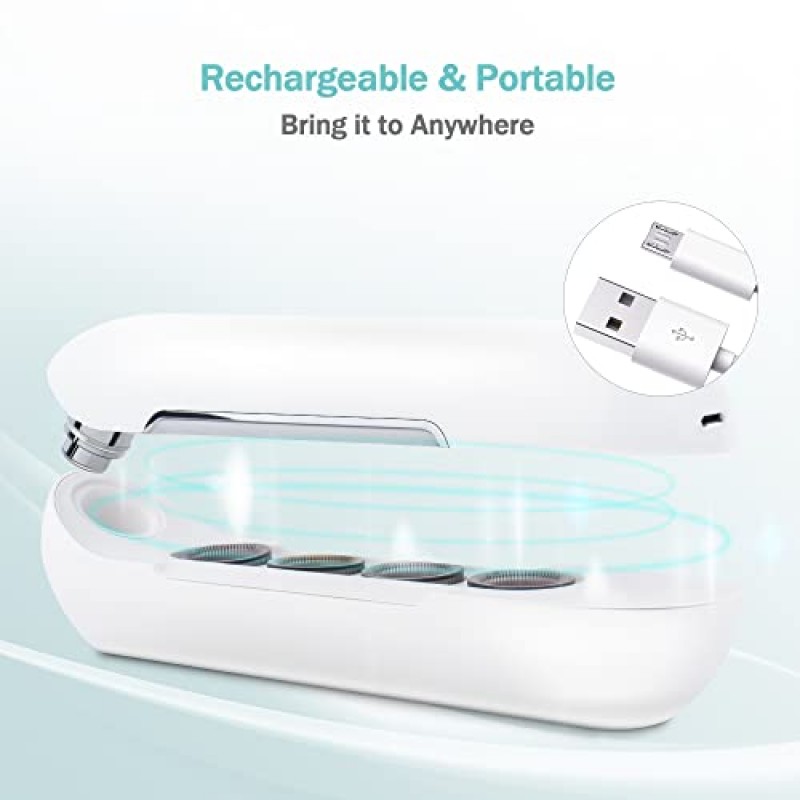 2023 최신 블랙헤드 리무버 페이스 모공 진공 청소기 EZBASICS 블랙헤드 진공 충전식 화이트 헤드 제거 3개의 조절 가능한 흡입력 블랙헤드 추출기 도구(LED 디스플레이 포함)(흰색)