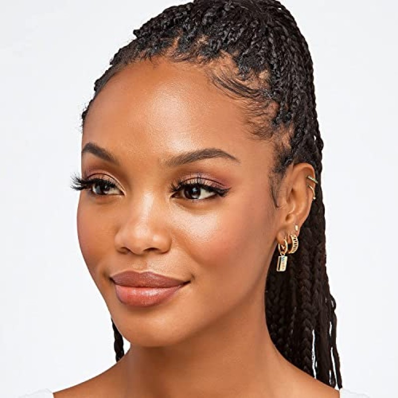 i-ENVY 럭셔리 밍크 컬렉션 인조 속눈썹 100% 리얼 밍크 글래머러스 아이 룩 래쉬 최대 푹신함 3D 멀티 컬 앵글(2팩)