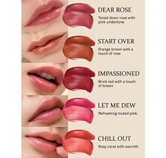 HINCE 무드 인핸서 립 글로우, 시어 버터 & 스위트 아몬드가 함유된 모이스춰라이징 립밤, 끈적이지 않고 오래 지속되는 틴티드 립 틴트, 버터 같은 밤 텍스처로 뉴트럴 컬러 0.2온스. (다시 시작하다)