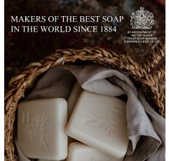 Bronnley England 압생트 피치 바 비누, 3중 가공, 팜유 없음, 비건 비누 바, 플라스틱이 없는 재활용 포장에 담긴 선물 비누, 3개, 3.5온스 바 비누