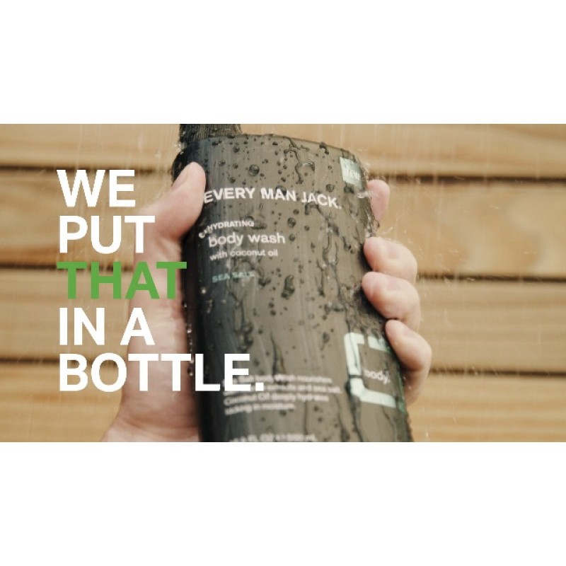 Every Man Jack 남성용 샌들우드 바디 세트 - 깨끗한 성분과 신사적인 샌들우드 향이 담긴 목욕 및 바디 선물 세트 - 바디 워시, 2-in-1 샴푸, 데오도란트 및 페이스 워시로 일상을 마무리하세요