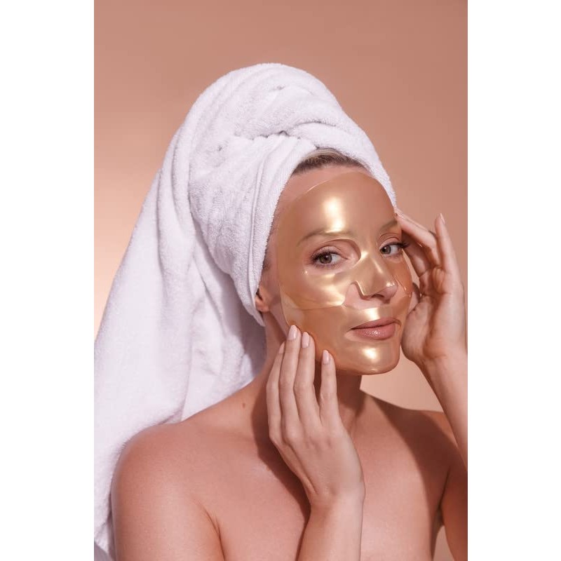 CSM 콜라겐 페이스 마스크 - 빛나는 피부를 위한 Max Hydration 가수분해 콜라겐 안티 에이징 시트 마스크 - 주름과 잔주름 제거, 칙칙하고 건조한 피부에 활력을 불어넣고 민감한 피부 진정 - 마스크 5개