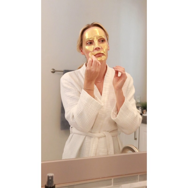 CSM 콜라겐 페이스 마스크 - 빛나는 피부를 위한 Max Hydration 가수분해 콜라겐 안티 에이징 시트 마스크 - 주름과 잔주름 제거, 칙칙하고 건조한 피부에 활력을 불어넣고 민감한 피부 진정 - 마스크 5개