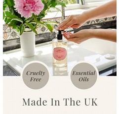 내추럴리 유러피언 로즈 페탈 럭셔리 핸드 워시, 클렌징 & 모이스춰라이저 500ml | 파라벤 및 SLS 없음 | 민감한 피부에 이상적