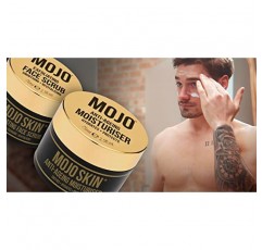 히알루론산, 콜라겐, 호호바 오일이 함유된 남성 및 여성용 MOJO 피부 노화 방지 모이스처라이저 | 잔주름과 주름을 줄이는 데 도움이 되는 피부를 진정시키고 수분을 공급하며 보호합니다 | 럭셔리 향기 | 남성용 페이스 크림 75ml