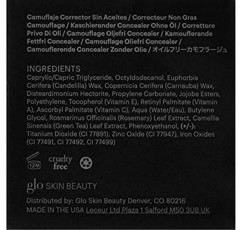 글로 스킨 뷰티 오일 프리 카무플라주 컨실러 - 결점, 잡티 및 다크 스팟을 교정하고 은폐하며 더욱 고른 안색을 위한 영양 메이크업(천연)