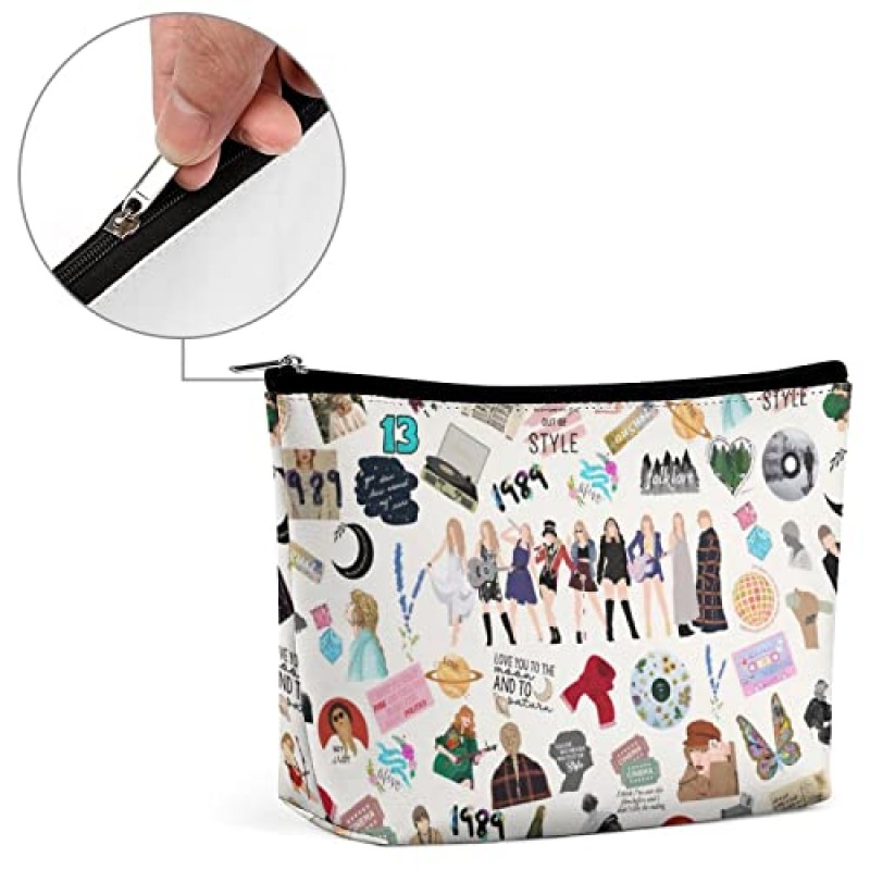 zkqeuak 앨범 영감을받은 선물 노래 메이크업 가방 가수의 팬 음악 애호가 선물을 즐기자