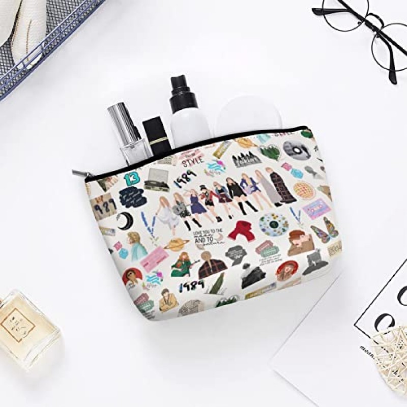 zkqeuak 앨범 영감을받은 선물 노래 메이크업 가방 가수의 팬 음악 애호가 선물을 즐기자