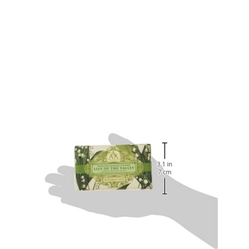 AAA 꽃무늬 - 삼중 가공 럭셔리 비누 바 - 은방울꽃 - 200g/7oz(SLS 및 파라벤 무함유)