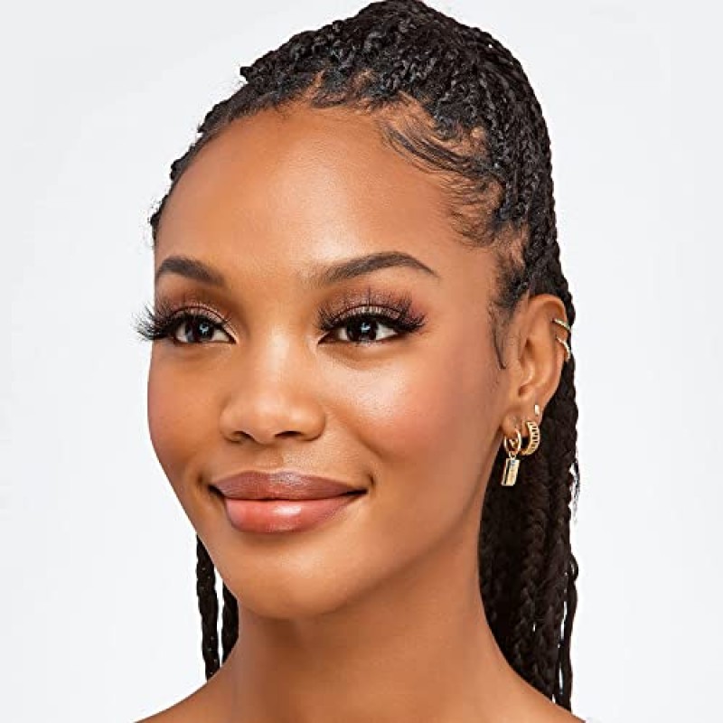 i-ENVY 럭셔리 밍크 컬렉션 인조 속눈썹 100% 리얼 밍크 글래머러스 아이 룩 래쉬 최대 푹신함 3D 멀티 컬 앵글(3팩)