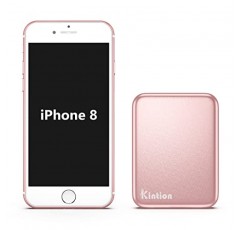 Kintion 포켓 거울, 1X/3X 확대 LED 소형 여행 메이크업 지갑용 조명이 있는 소형 거울, 선물용 접이식 휴대용 소형 조명 거울, 로즈 골드