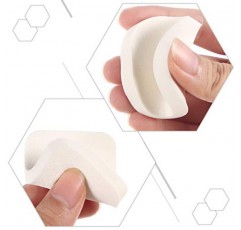 TecUnite 100개 화장품 스폰지 라텍스 메이크업 폼 웨지 파운데이션 뷰티 도구(5가지 스타일, 화이트 및 스킨)