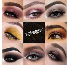 UCANBE 60 색 네이키드 아이 섀도우 팔레트, 웜 뉴트럴 누드 메이크업 팔레트, 천연 매트 글리터 쉬머 스모키 아이 섀도우 할로윈 화장품 선물 키트