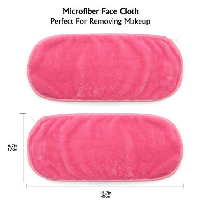 MotifLand 천연 메이크업 리무버 천 극세사 재사용 가능한 속건성 수건 울트라 소프트 럭셔리 페이스 타올(6개, 다양한 색상)