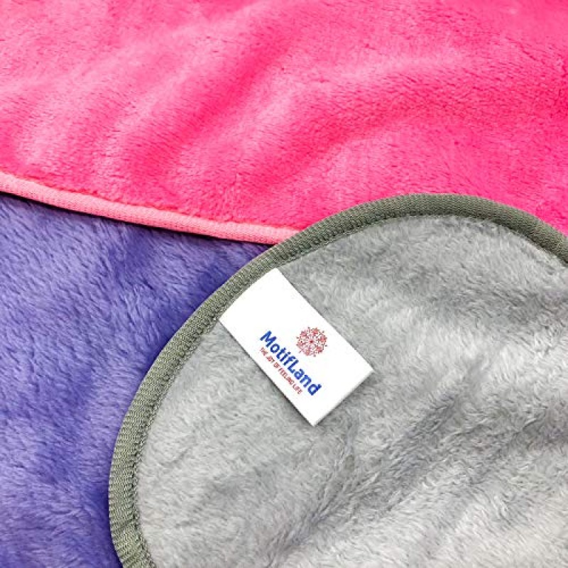 MotifLand 천연 메이크업 리무버 천 극세사 재사용 가능한 속건성 수건 울트라 소프트 럭셔리 페이스 타올(6개, 다양한 색상)