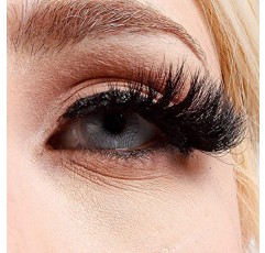 BEAUTY CAT 3D 인조 밍크 속눈썹 클래식 - 완전 길고 드라마틱하고 자연스러운 룩 / 편안한 착용 스트립 속눈썹 수제, 부드럽고 가벼운 무게 푹신함 / 재사용 가능한 고급 포장 상자 (No. 009-MAURITIUS)