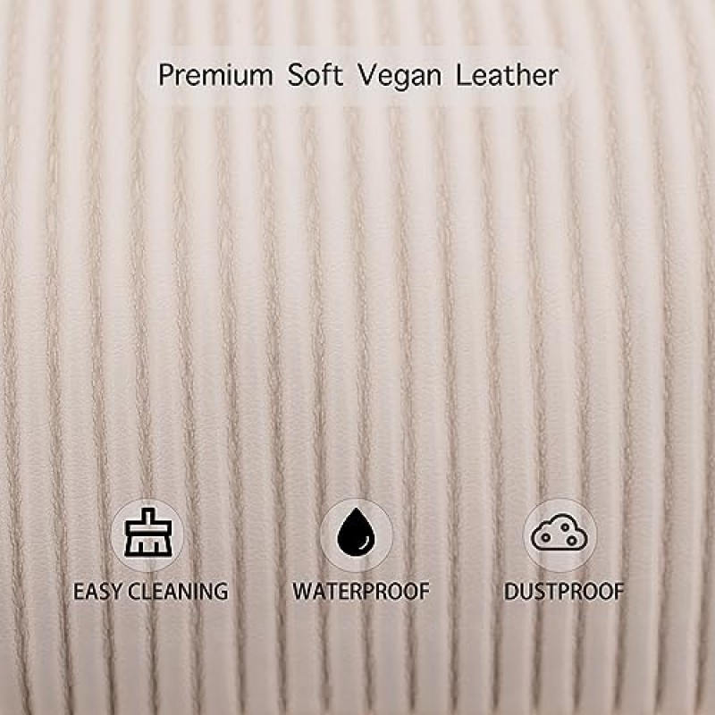 여성용 더블 레이어 메이크업 가방, 메이크업 여행 가방 대용량 방수 비건 가죽 화장품 가방 메이크업 주최자 가방