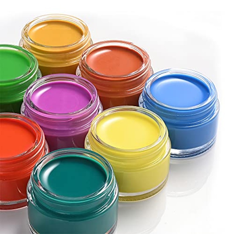 뚜껑이 있는 2온스 유리병, Bumobum 48팩 흰색 뚜껑이 있는 투명 소형 항아리, 빈 라벨 및 내부 라이너, 샘플, 파우더, 크림, 로션, 향신료용 60ml 빈 원형 ​​화장품 용기