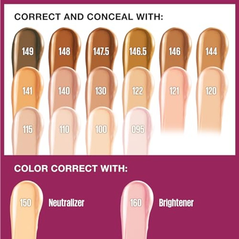 Maybelline New York 인스턴트 에이지 리와인드 이레이저 다크 서클 트리트먼트 다용도 컨실러, 110, 1개(포장은 다를 수 있음)