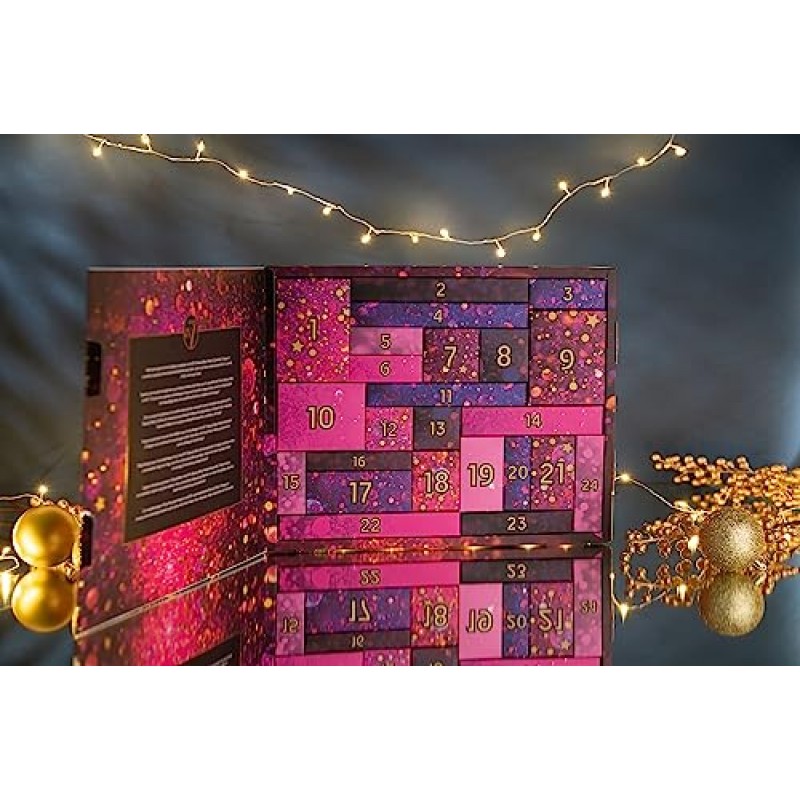 W7 Beauty Blast Advent Calendar 2023-24 크리스마스를 위한 개별 박스형, 메이크업 및 화장품 서프라이즈 - 잔인 행위 없음, 청소년, 딸 및 소녀를 위한 명절 선물