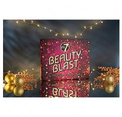 W7 Beauty Blast Advent Calendar 2023-24 크리스마스를 위한 개별 박스형, 메이크업 및 화장품 서프라이즈 - 잔인 행위 없음, 청소년, 딸 및 소녀를 위한 명절 선물