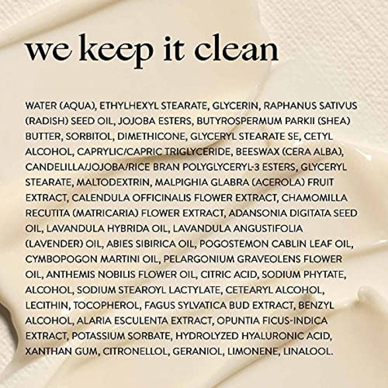 어니스트 뷰티 딥 하이드레이션 페이스 크림 with 바오밥 씨 오일 & 시어 버터 | 저자극성 + 피부과 테스트 완료 비코메도제닉 및 잔인성 방지|1.69 fl. 온스