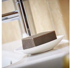 럭셔리 수제 비누 - 풍부한 앰버 향과 차분한 샌들우드 향이 나는 천연 비누 바 - 팜유 없음, 방부제 없음, 플라스틱 없음, 동물 실험 없음 (1)