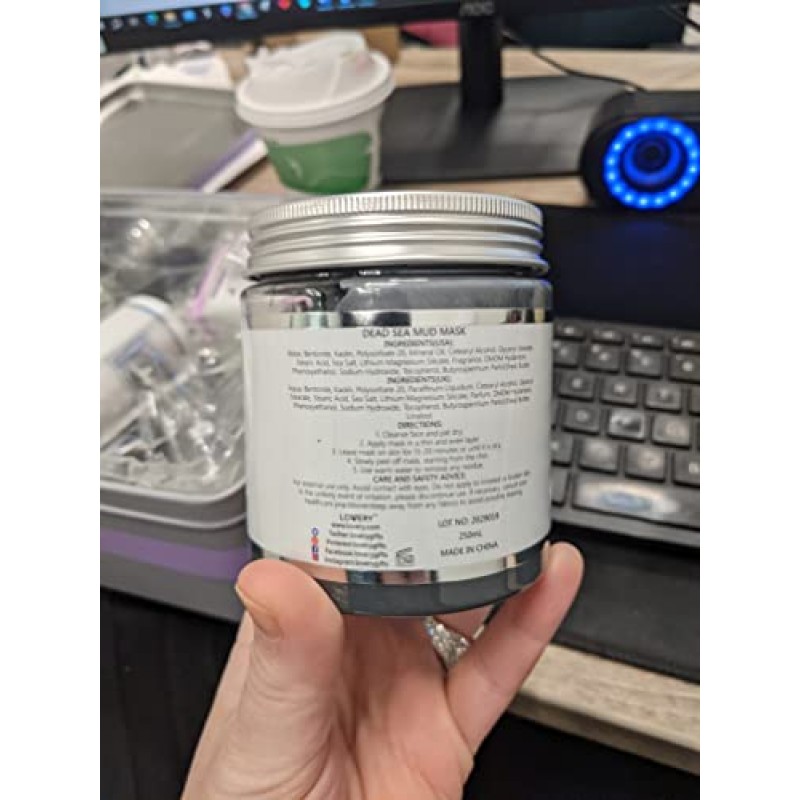 생일 선물, 자스민 라벤더 목욕 및 바디 선물 세트, 시어 버터가 함유된 고급 목욕 필수품 - 홈 스파 키트 - 우아한 주석 상자에 담긴 사해 머드 마스크, 샤워 젤, 바디 로션 및 수제 비누