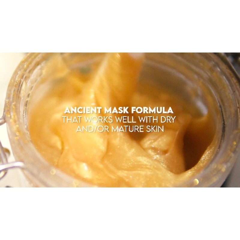 MAJESTIC PURE 골드 페이셜 마스크는 비타민을 제공하고 잔주름과 주름의 모양을 줄이는 데 도움을 주며 고대 골드 페이스 마스크 포뮬러 - 8.8온스