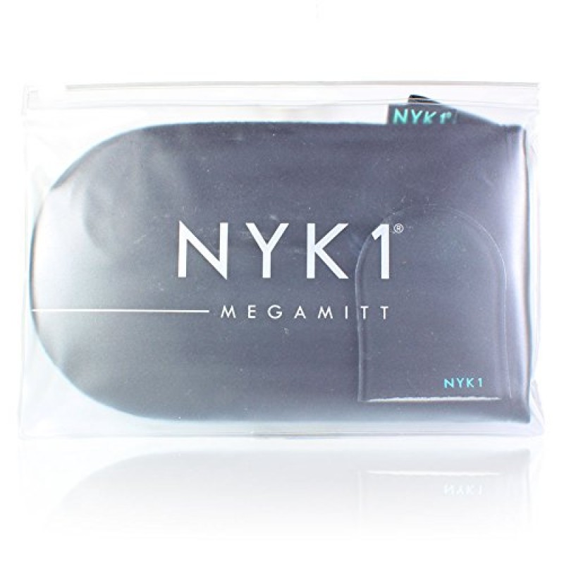 새 제품 NYK1 럭셔리 태닝 메가 미트 메가미트(블랙) 페이크 탄 애플리케이터 장갑, 무스, 로션, 크림 또는 리퀴드와 함께 사용하기 위한 줄무늬 없는 마감