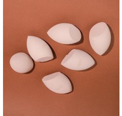 TRIXY BEAUTY 메이크업 스펀지 부드럽고 탄력있는 저자극성 라텍스 블렌딩용 리퀴드 파운데이션 파우더 및 크림 건식 및 습식 사용 간편한 세척(누드(베이지))