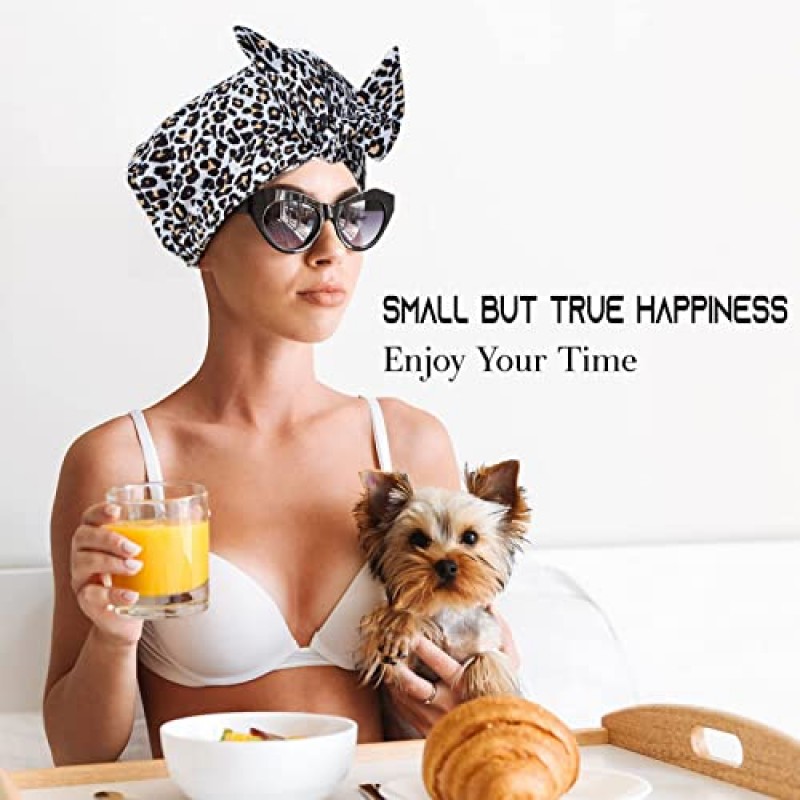 여성용 샤워 캡 2 PCS 여성용 럭셔리 샤워 캡 부드러운 탄성이있는 재사용 가능한 방수 패션 Bowknot 착용하기 쉬운 짧은 긴 머리에 적합