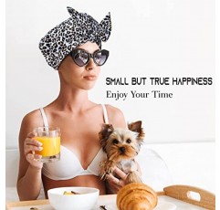 여성용 샤워 캡 2 PCS 여성용 럭셔리 샤워 캡 부드러운 탄성이있는 재사용 가능한 방수 패션 Bowknot 착용하기 쉬운 짧은 긴 머리에 적합