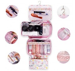 Lychii 걸이용 세면도구 가방, 여행용 메이크업 정리함 화장품 케이스 남녀공용 욕실 샤워용, 대형 - 고양이 프린트