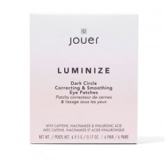 Jouer 루미나이즈 다크서클 코렉팅 & 스무딩 아이 패치, 다크서클과 붓기를 위한 카페인 아이 패치, 주름을 위한 언더 아이 마스크 패치