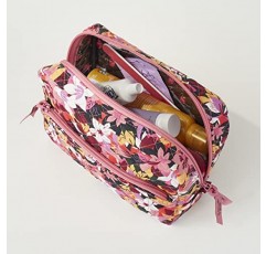 베라 브래들리 여성용 면 대형 화장품 메이크업 정리 가방