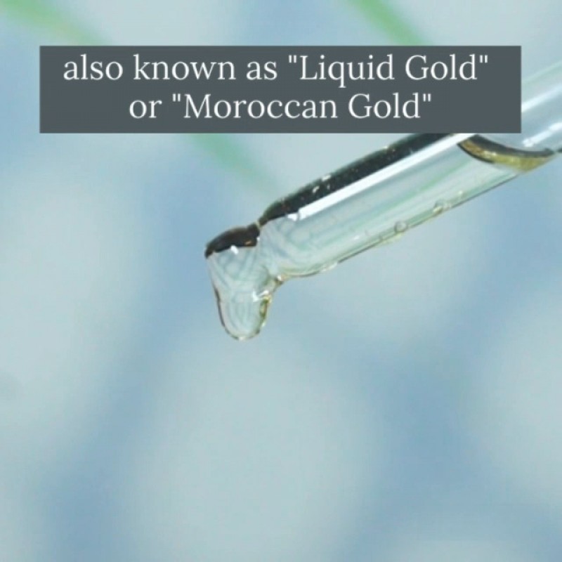 Morgan Cosmetics 100% 순수 유기농 아르간 오일 - 모로코 오일 - 피부용 아르간 오일 - 아르간 오일 냉압착 - 얼굴 윤기, 바디, 건강한 모발 및 손톱을 위한 모로코 아르간 오일(2FL Oz)