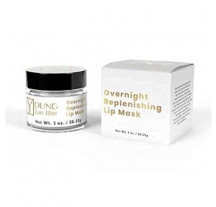 Young Ever After Overnight Replenishing 립 마스크 - 비건 럭셔리 립 테라피 - 부드럽고 유연하며 통통한 입술을 위한 수분 공급 및 재생 립 모이스처라이저가 포함된 모든 식물 기반 포뮬레이션 립 케어 제품